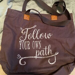 Tote Bag with Inspirational Quote